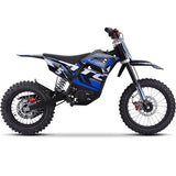 MotoTec 60v 2000w Pro Electric Dirt Bike Lithium...BLUE