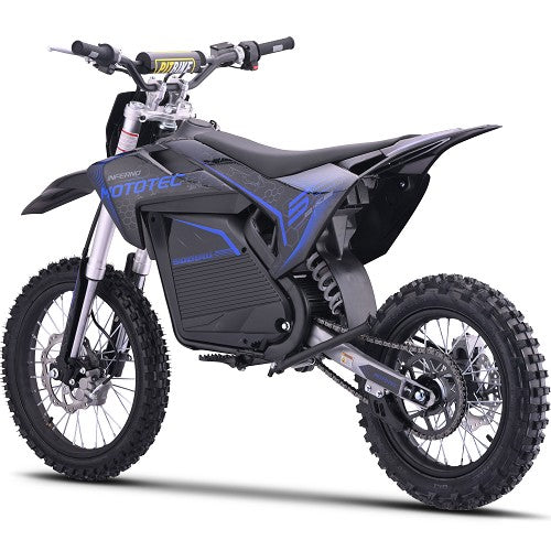MotoTec 72v 5000w Pro Electric Dirt Bike Lithium BLUE