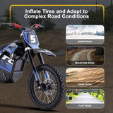 MotoTec 60v 2000w Pro Electric Dirt Bike Lithium...RED (HP115E)