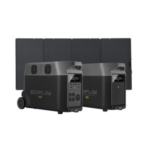 EcoFlow DELTA Pro + Smart Extra Battery + 400W Solar Panel