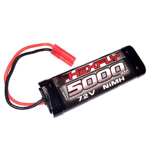 REDCAT RACING® HX-5000MH-B Hexfly 5000mAh 7.2V Ni-MH Battery with Banana 4.0 Connector RC